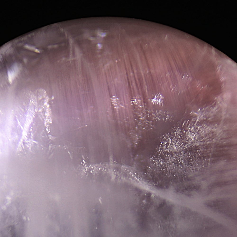 高品質]ピンクエンジェルラダークォーツ丸玉/スフィア（直径33.8mm