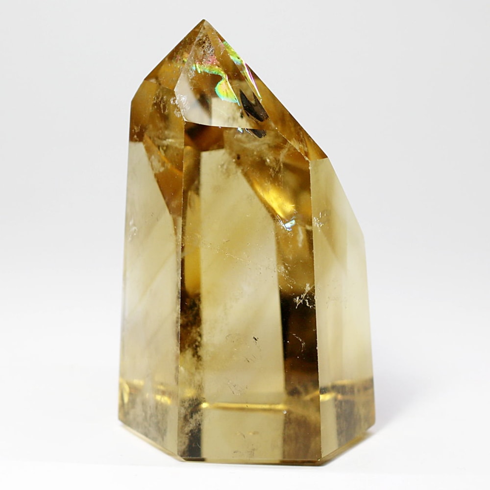 希少]マダガスカル産天然シトリンポリッシュポイント（非加熱・無着色