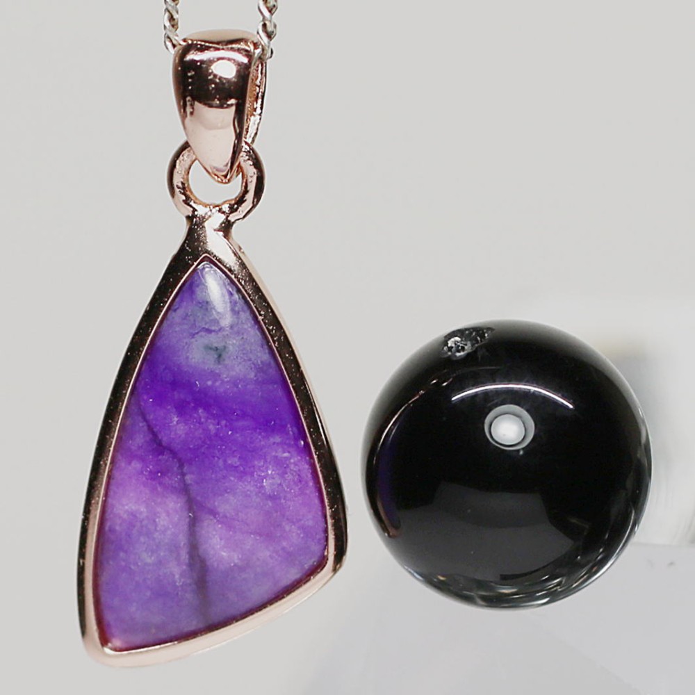 高品質・南アフリカ産]スギライトペンダントトップ（シルバー925