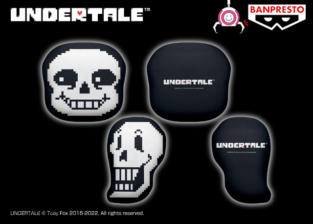 UNDERTALE』「サンズ」と「パピルス」がフェイスクッションになった