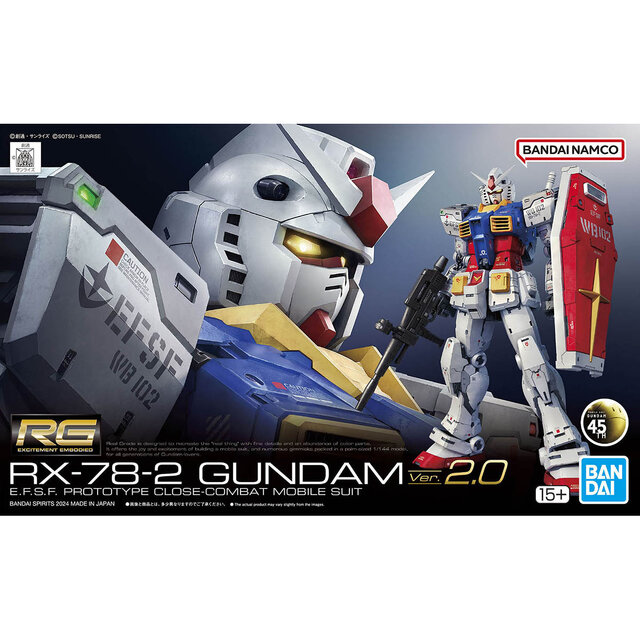 ガンプラ「RG RX-78-2 ガンダム Ver.2.0」が発売！「憧れと進化を紡ぎ