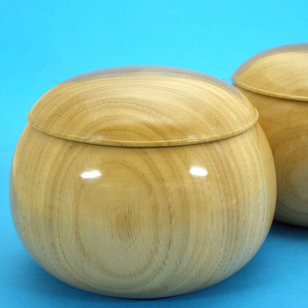 手作木製碁笥 椎(しい)極上 特大36号 碁盤、碁石、囲碁セット、碁笥