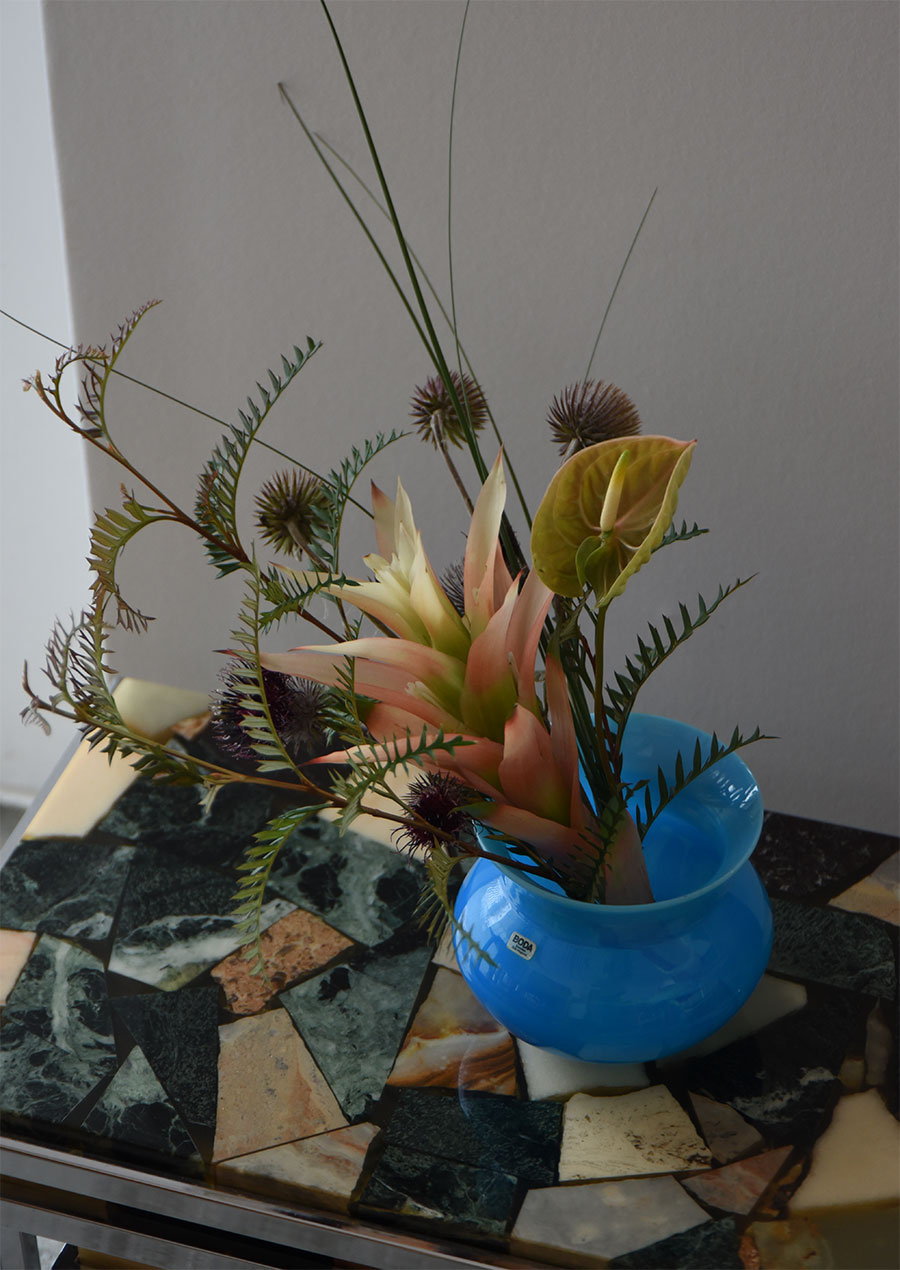 Erik Hoglund Turquoise Blue Vase H120 エリック・ホグラン