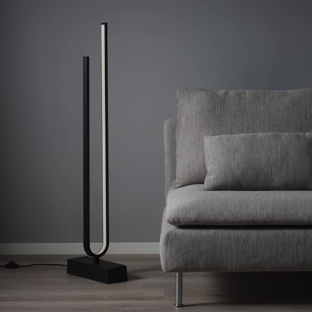 PILSKOTT ピルスコット LEDフロアランプ, スマート ブラック - IKEA