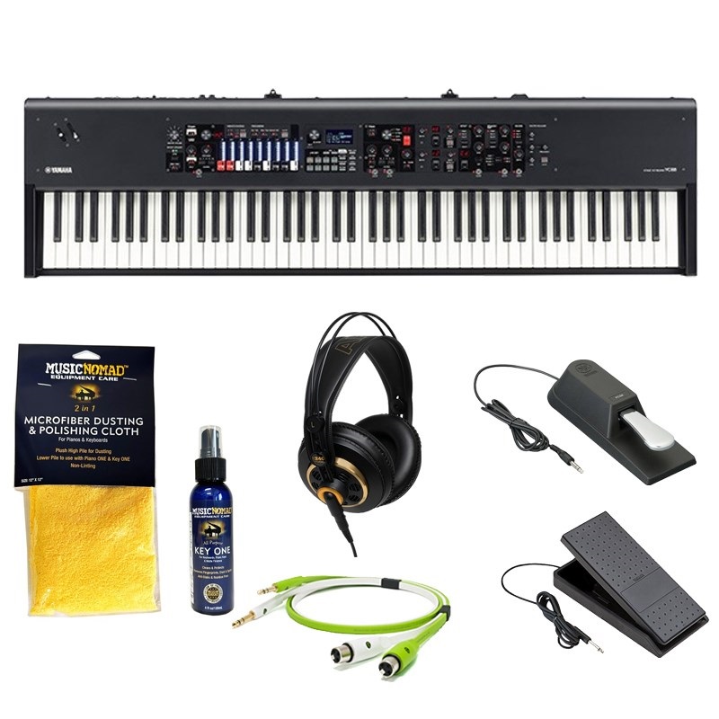YAMAHA ヤマハ YC88 鍵盤堂プレミアム・セットA オヤイデケーブル・AKG