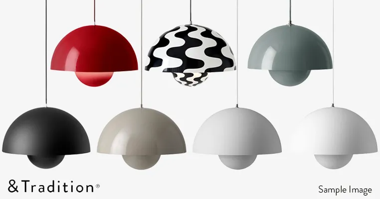 フラワーポットペンダント VP2（ストーンブルー） ｜ & TRADITION