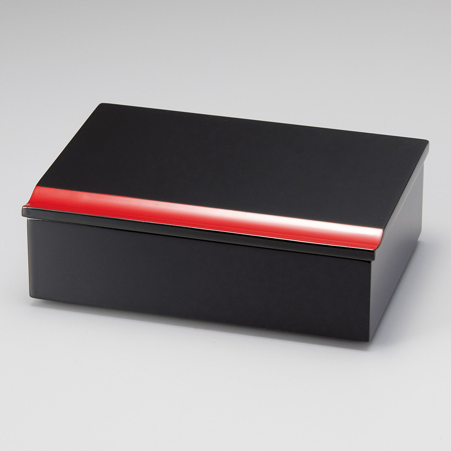 匠重（一段重箱） 総朱/黒内朱 木製 漆塗り 12-14805/14806 漆器の井助