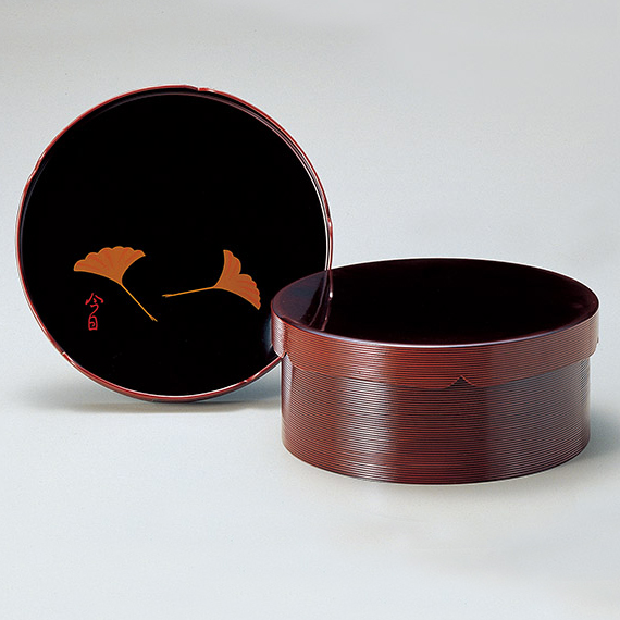 茶道具 千歳盆 溜 木製 漆塗り 12-15901 漆器の井助