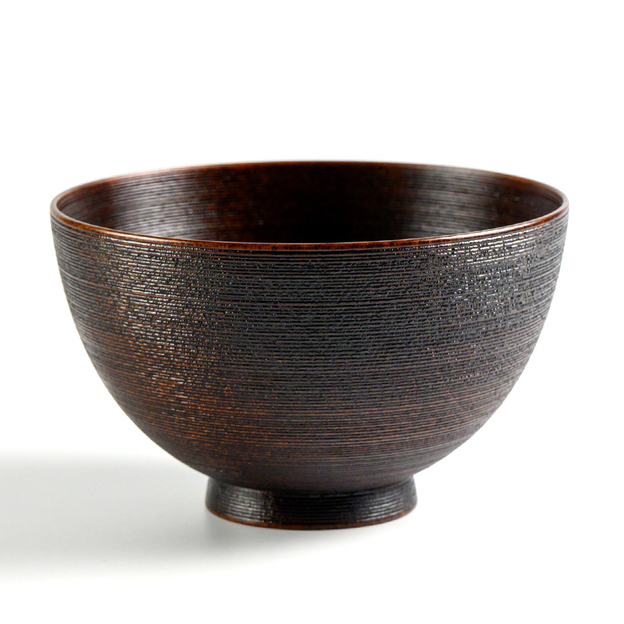 富貴漆椀 4寸 木製 漆塗り 木のお椀・味噌汁椀 漆器の井助