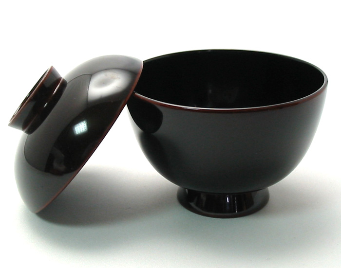 吸物椀 溜内黒 木製 漆塗り（製造中止） 漆器の井助