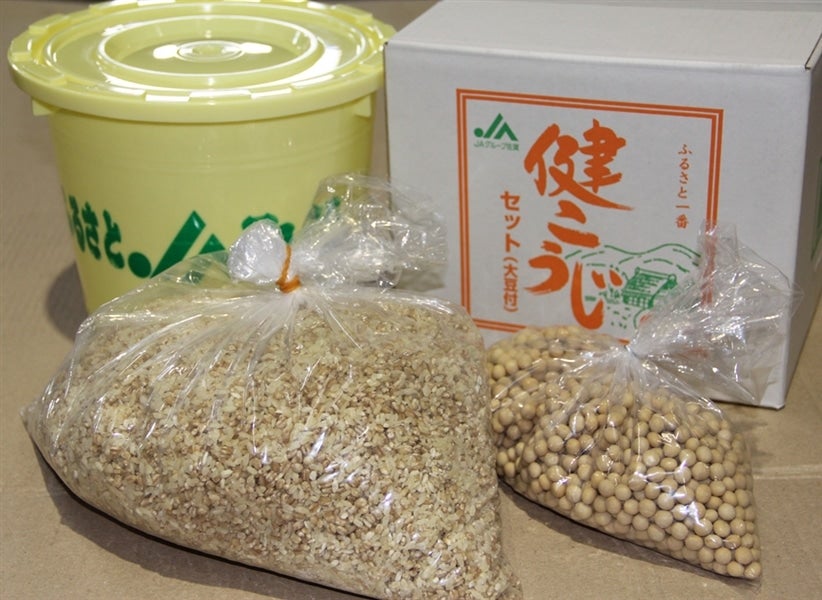 手づくりみそセット・健こうじ【容器付き】: さが風土館 季楽|【JA