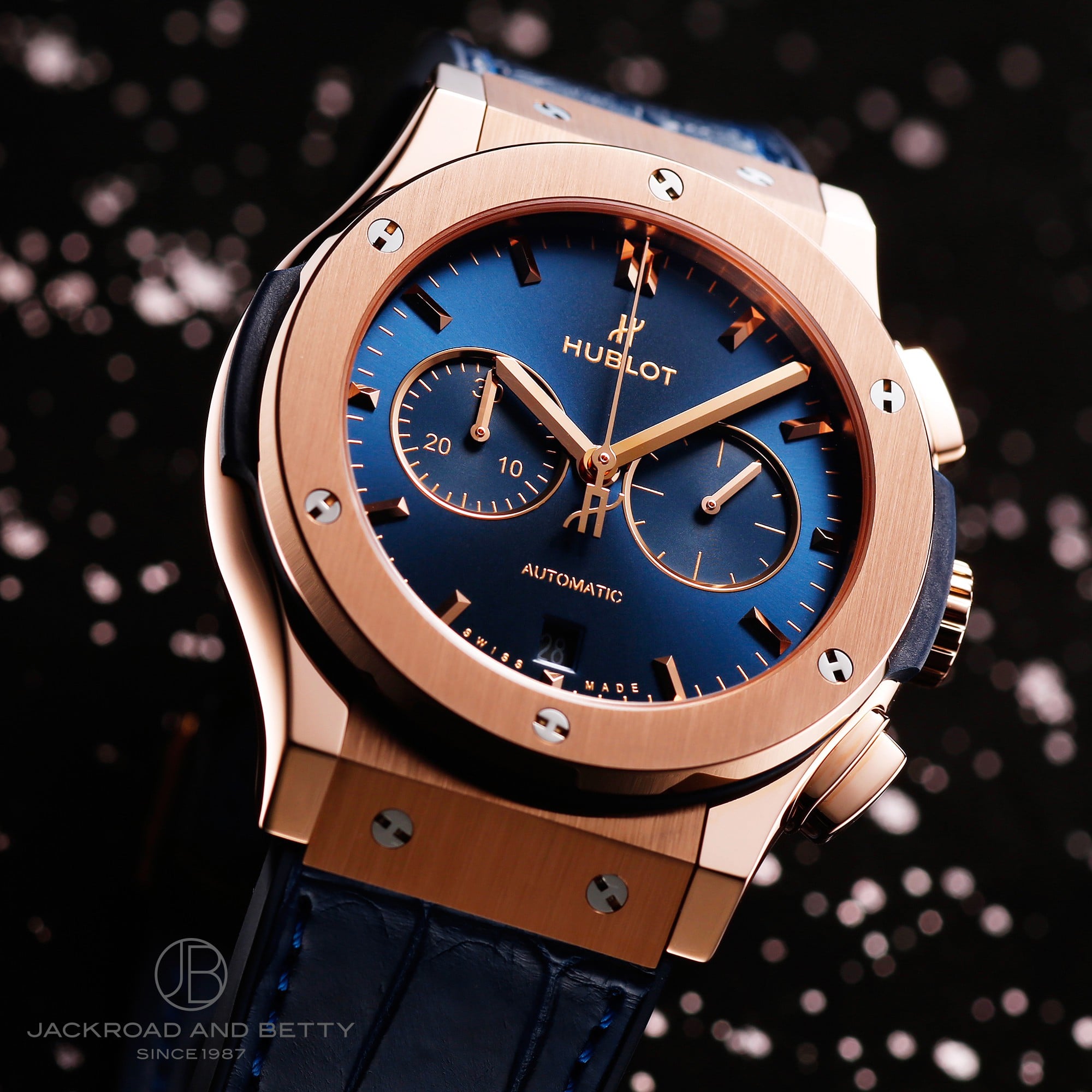 クラシック・フュージョン クロノグラフ キングゴールド ブルー[541.OX