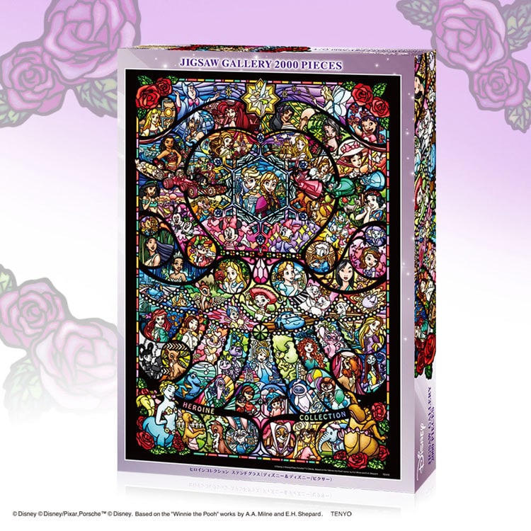 TEN-D2000-636 ディズニー ヒロインコレクションステンドグラス