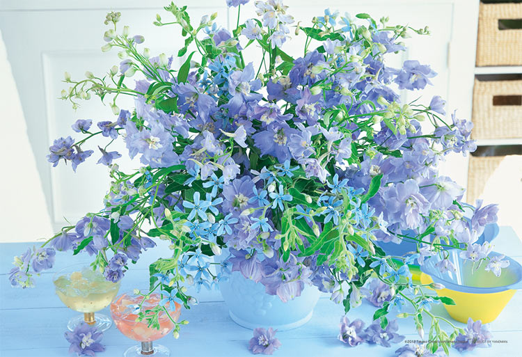 YAM-03-869 フラワー アイシクル ブルー 300ピース ［CP-VT］ やのまん