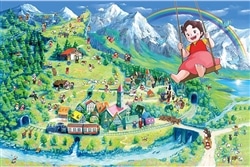 APP-1000-921 アルプスの少女ハイジ ハイジのアルプスマップ 1000