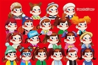 CUT-1000-059 ペコちゃん ペコテールペコちゃん勢ぞろい 1000ピース