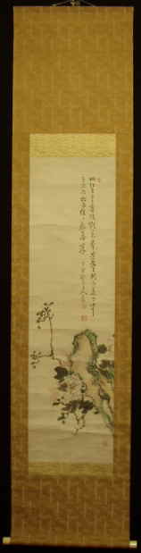 京都の掛軸専門店 古美術神宮堂 掛軸 彩色花鳥画