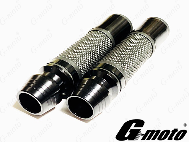 G-moto製 アルミ製 ハンドル バーエンド一体型グリップ アルミグリップ