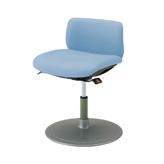 LT92AZ-PB21 オカムラ 患者チェア 肘無 丸ベース 回転ロック ライト