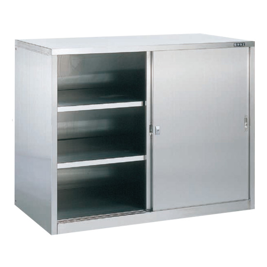 SU-110H サカエ 大型ステンレス保管ユニット 引違い戸1160 高さ900の