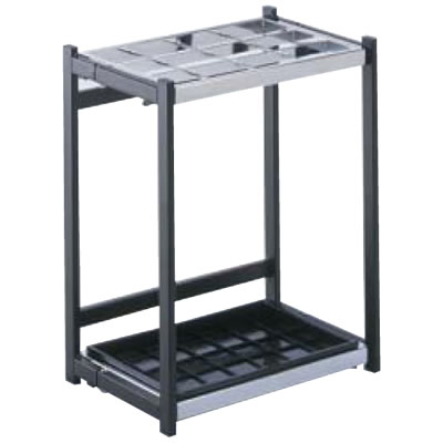 UB-280-212-0 テラモト 折りたたみ傘立てA型 スチール 12本立の通販