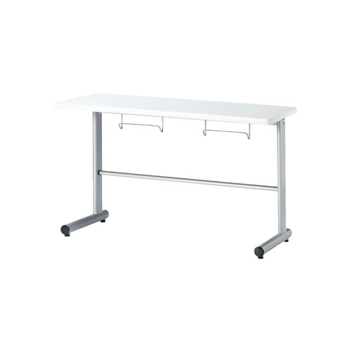 HGS-1245-WH ニシキ工業 2人用食堂テーブル T字脚 幅1200mm カウンター