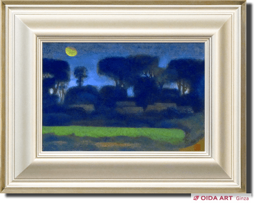 高山辰雄 月 | 絵画など美術品の販売と買取 | 東京・銀座 おいだ美術