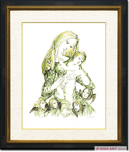 藤田嗣治 聖母子(天使と母子像) | 絵画など美術品の販売と買取 | 東京