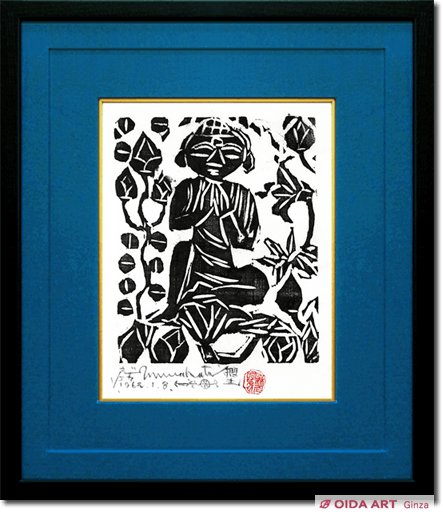 棟方志功 半跏趺座菩薩の柵 | 絵画など美術品の販売と買取 | 東京