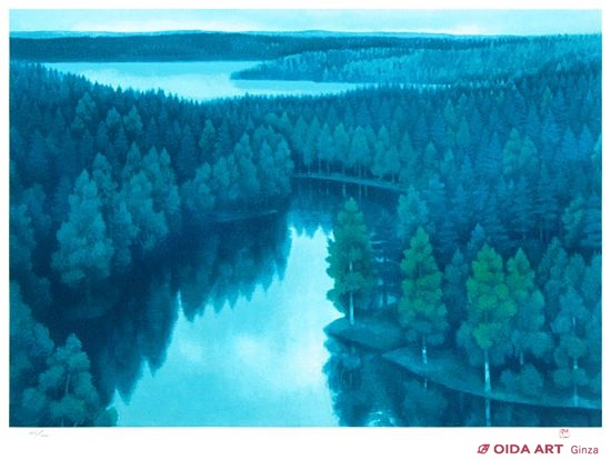 東山魁夷 山湖遥か | 絵画など美術品の販売と買取 | 東京・銀座 おいだ美術