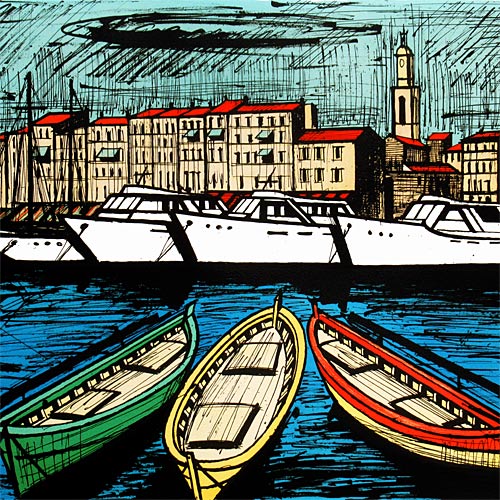 ベルナール・ビュッフェ サントロペ・ヨット | 絵画など美術品の販売と