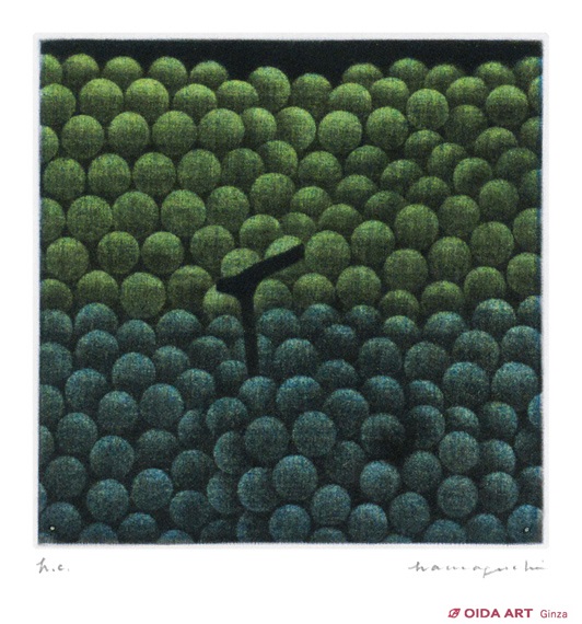 浜口陽三 緑と紫のぶどう | 絵画など美術品の販売と買取 | 東京・銀座