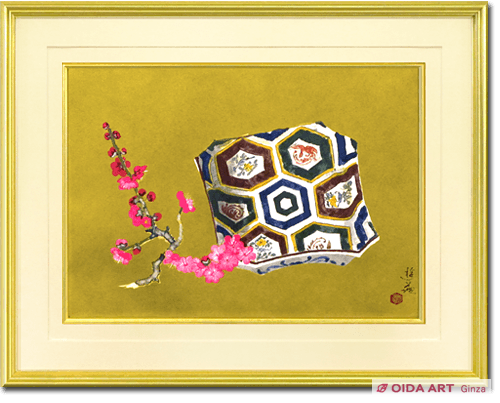 小倉遊亀 紅梅と古九谷 | 絵画など美術品の販売と買取 | 東京・銀座