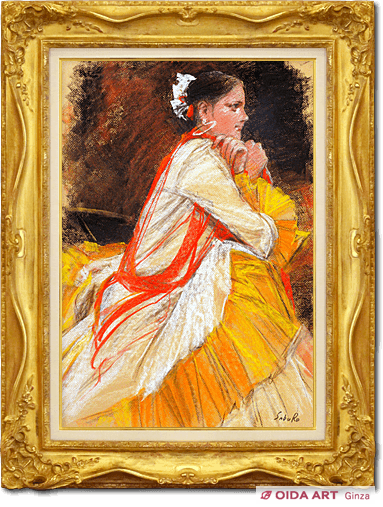 斉藤三郎 セビリアの少女 | 絵画など美術品の販売と買取 | 東京・銀座