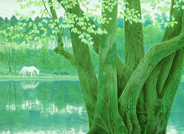 東山魁夷 若葉の季節 | 絵画など美術品の販売と買取 | 東京・銀座 おい