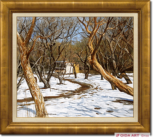 黒沢信男 樹間早春 | 絵画など美術品の販売と買取 | 東京・銀座 おいだ美術