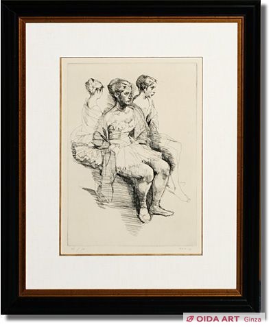 小磯良平 バレリーナ（三人） | 絵画など美術品の販売と買取 | 東京