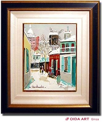 ユトリロ モンマルトルの雪の朝 | 絵画など美術品の販売と買取 | 東京