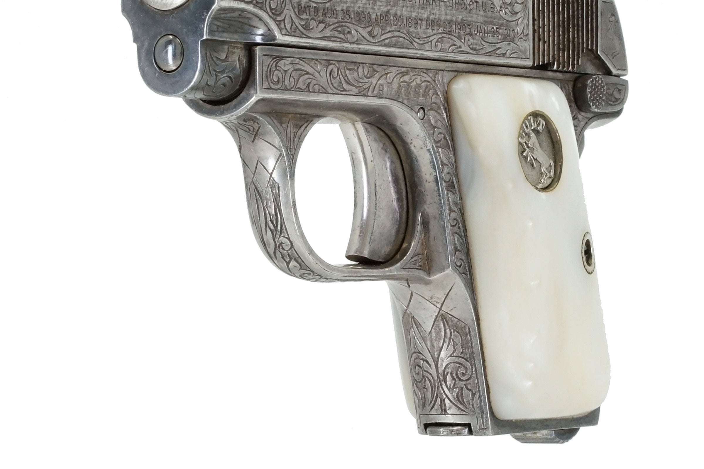 Colt 1908 Vest Pocket 25ACP SN:204424 MFG:1919 FACTORY ENGRAVED