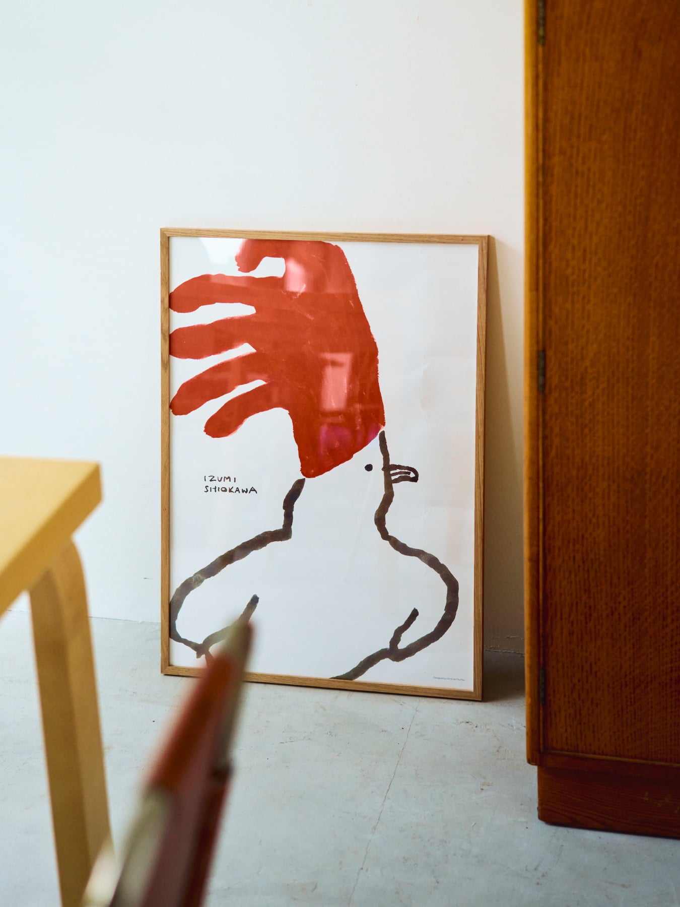 塩川いづみ オリジナルポスター／I wear red（50cm×70cm）｜アート