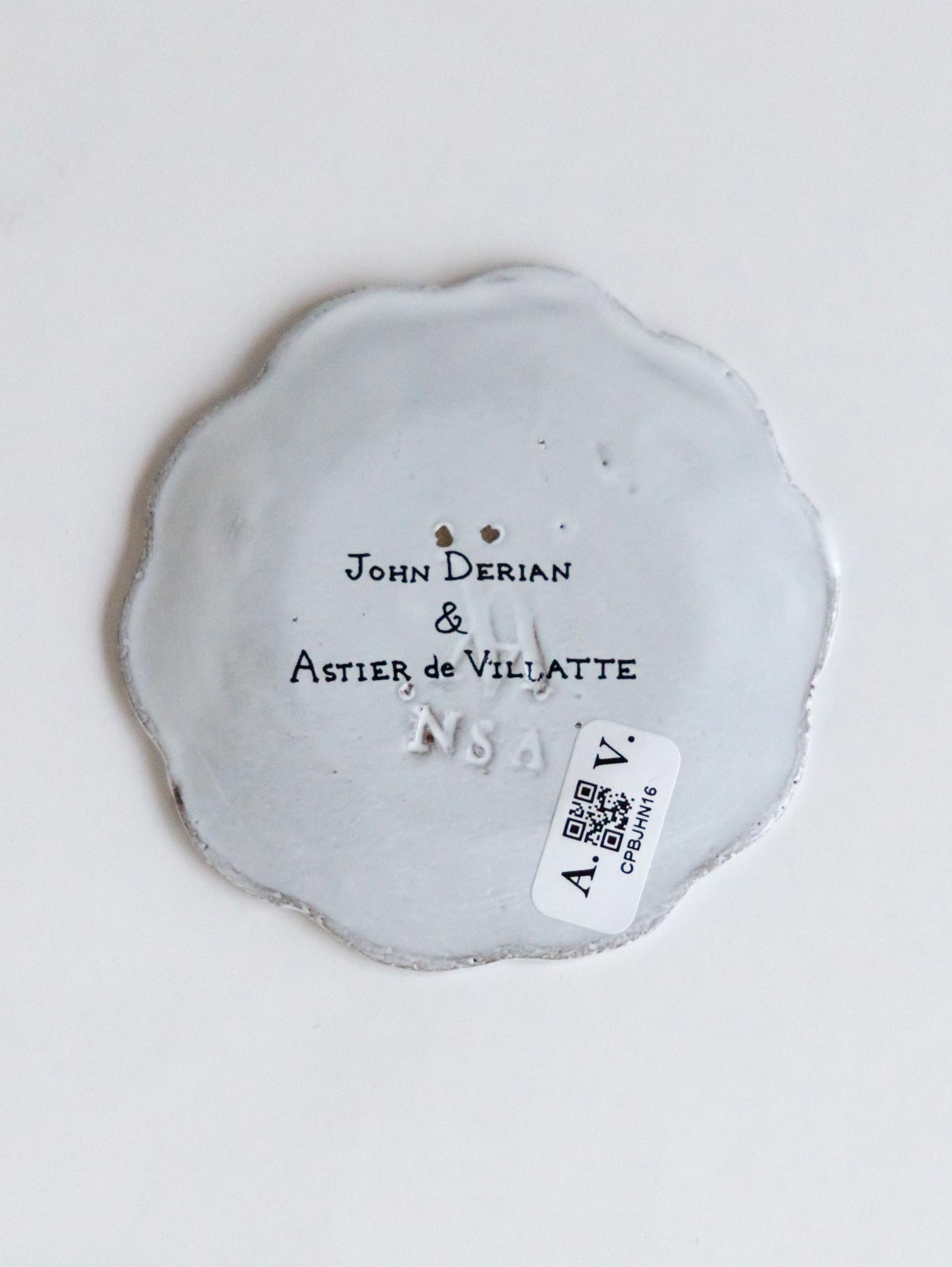 Astier de Villatte John Derian スリーピングキャットディッシュ｜皿