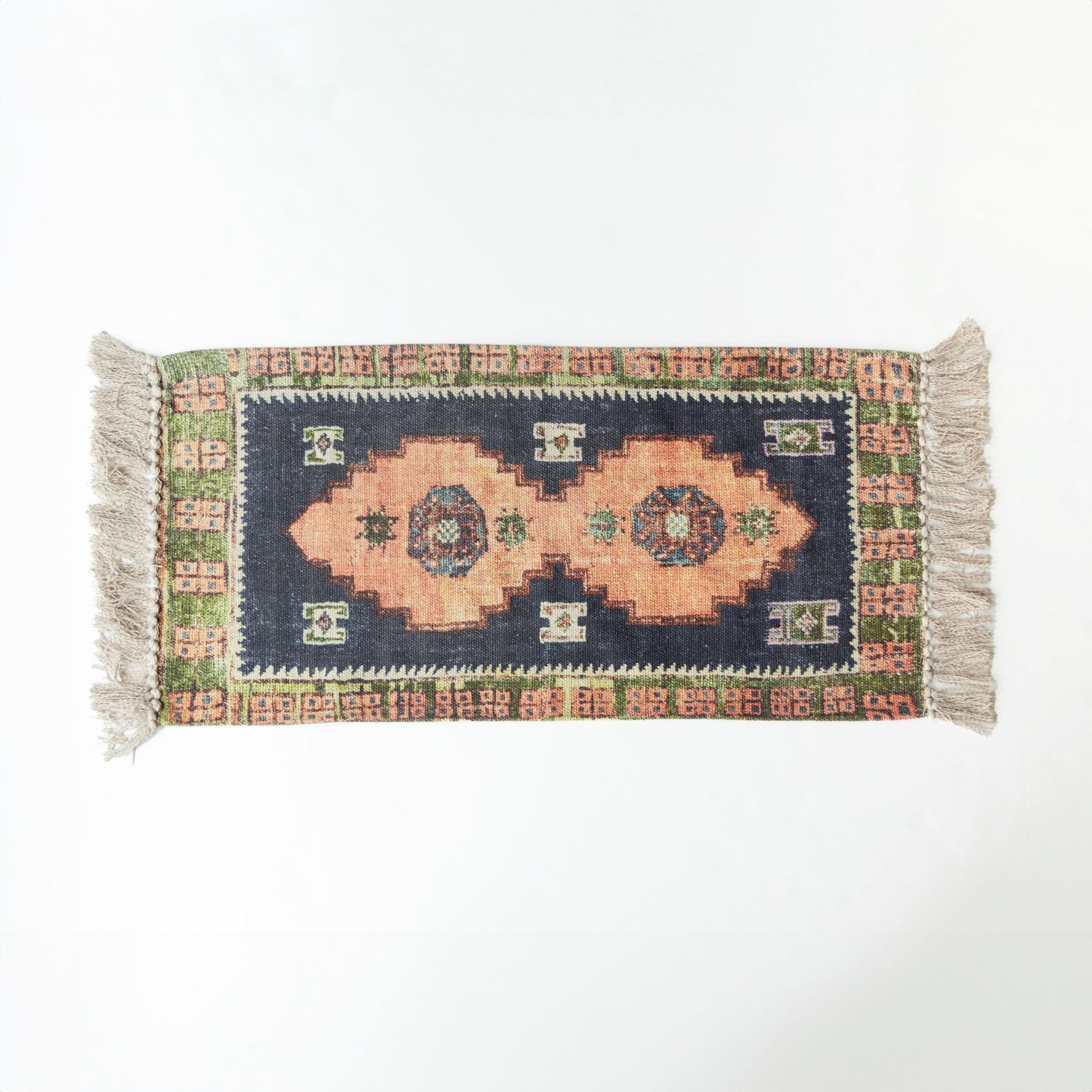 オリジナル・ヴィンテージラグ柄プリントマット｜マット｜オルネ ド