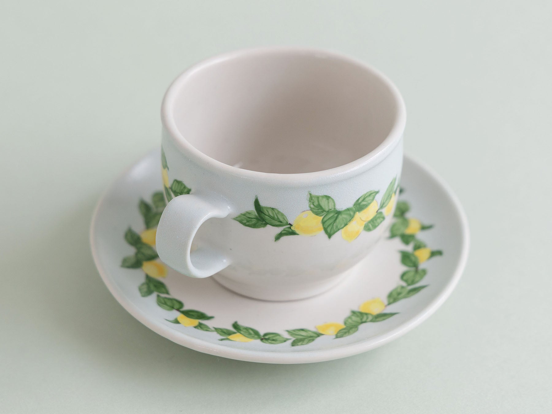 阿部慎太朗 カップ&ソーサー（檸檬バイカラー）｜オルネ ド フォイユ