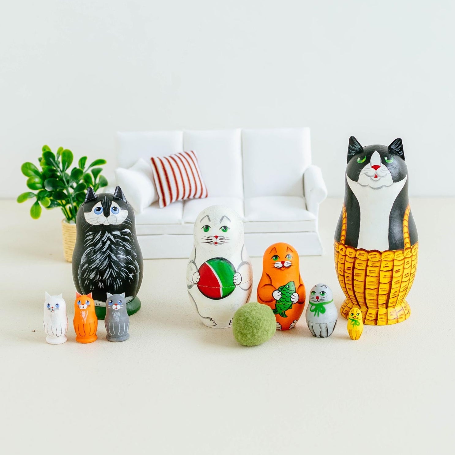ニキーチン家族マトリョーシカ｜オブジェ・ぬいぐるみ｜オルネ ド