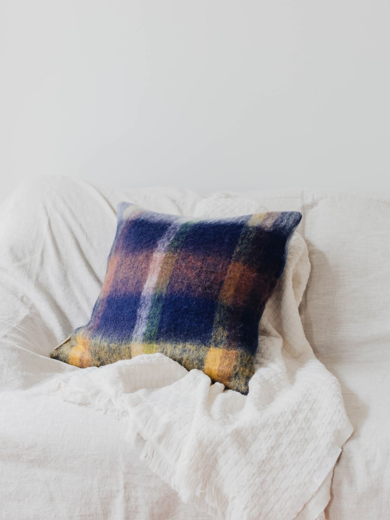 オリジナル・チェッククッションカバー｜クッション｜オルネ ド