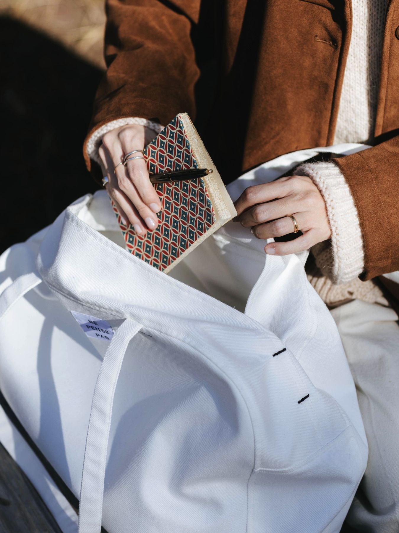 ne pense pas デニムボストンバッグ｜バッグ｜オルネ ド フォイユ公式