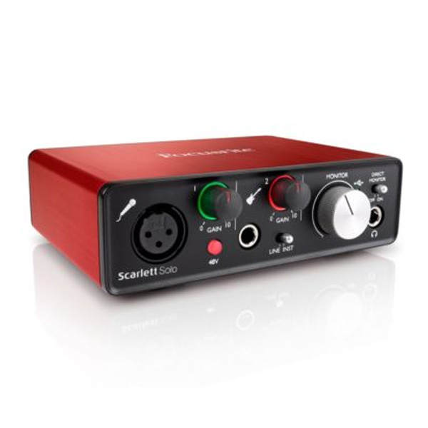 Focusriteから新たな高品質オーディオインターフェイス「Scarlett Solo