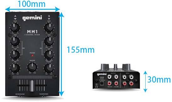 超お手ごろ価格のDJミキサー、GEMINI MM1。