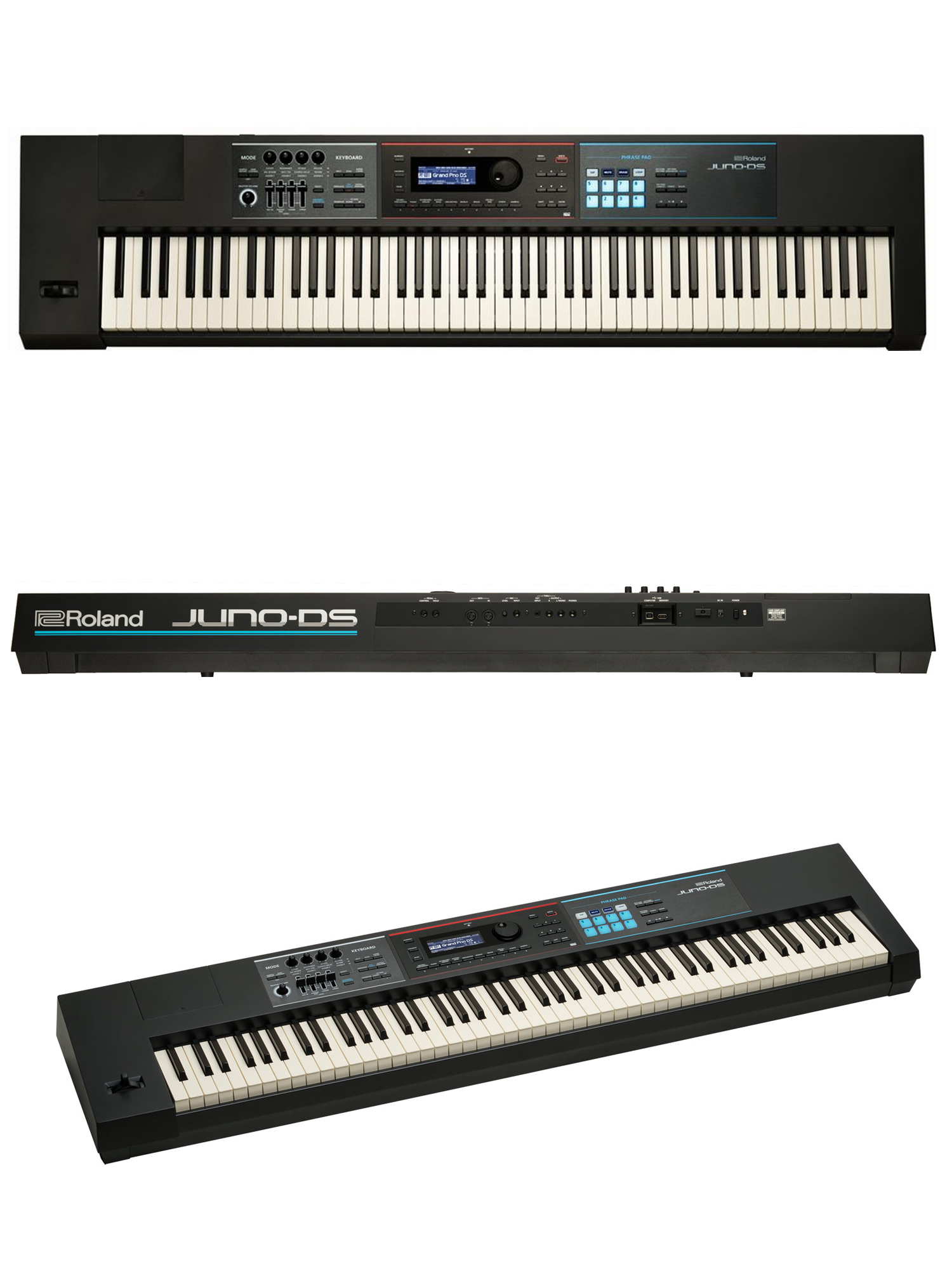 ROLANDから機能性の高いスマートなシンセサイザー、JUNO-DS88が誕生