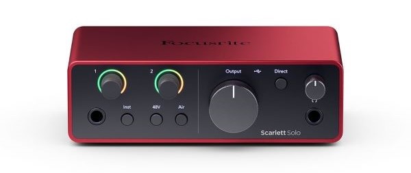 Focusriteからレコーディングに最適な「Scarlett Solo Gen4」が新たに